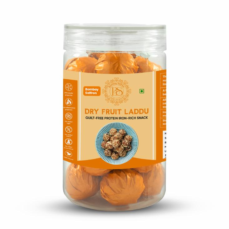 Bombay Saffron Dry Fruit Laddu jar